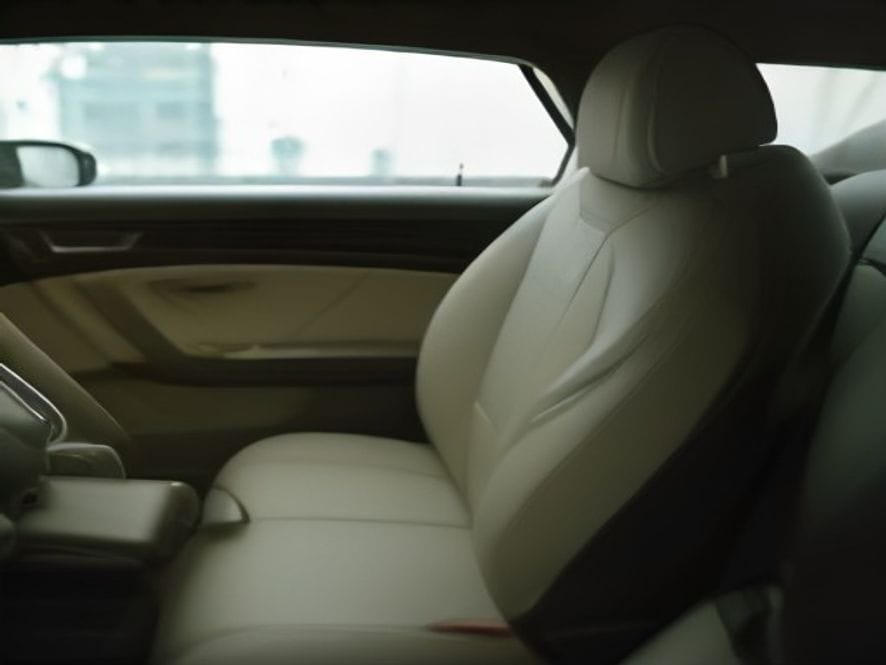 Interior of a car being detailed at Baz Car Wash